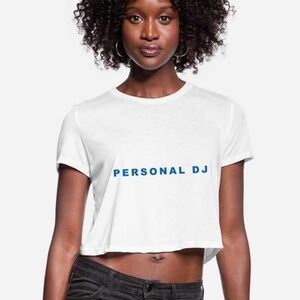 KIRWIN Peggy Personal DJ Crop Top Worn by Celebs Sz S NWT $258!!
